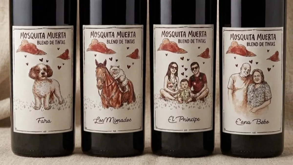 Botellas con identidad: Ilustra, el emprendimiento paraguayo que personaliza vinos con ilustraciones