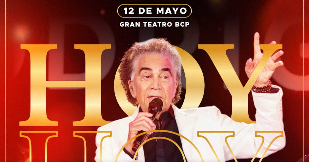 El show de José Luis Rodríguez se realiza hoy en el Teatro BCP