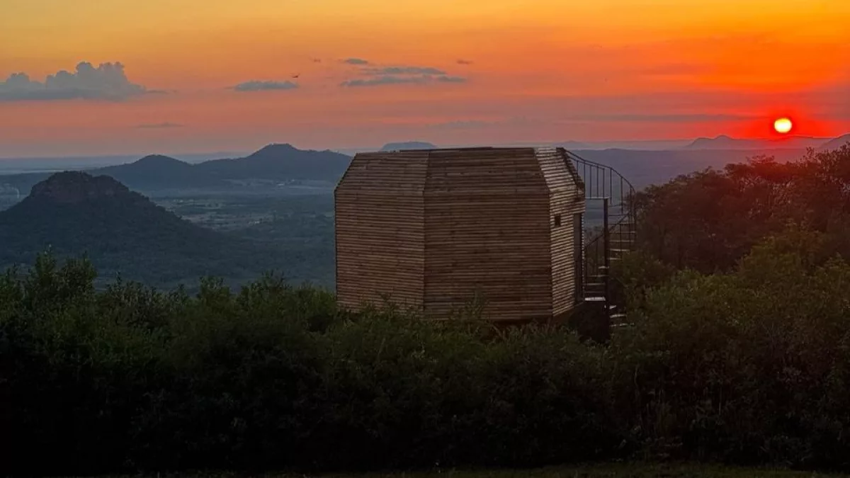 El Nido PY: una cabaña inspirada en los nidos de pájaros que propone desconexión total en Mbatovi