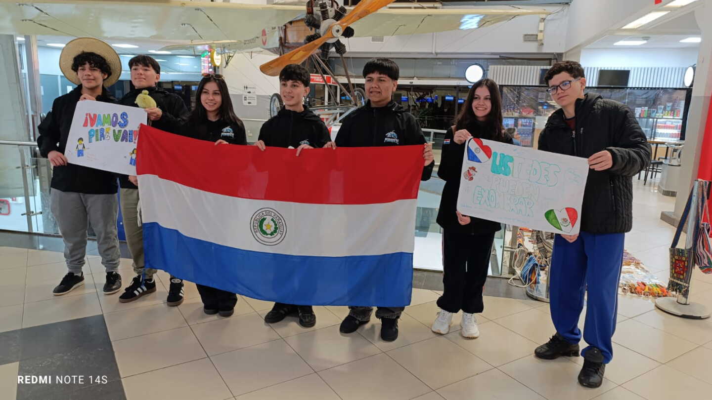Video: Pirabyte ya está en México para cumplir el sueño robótico que representa a Paraguay