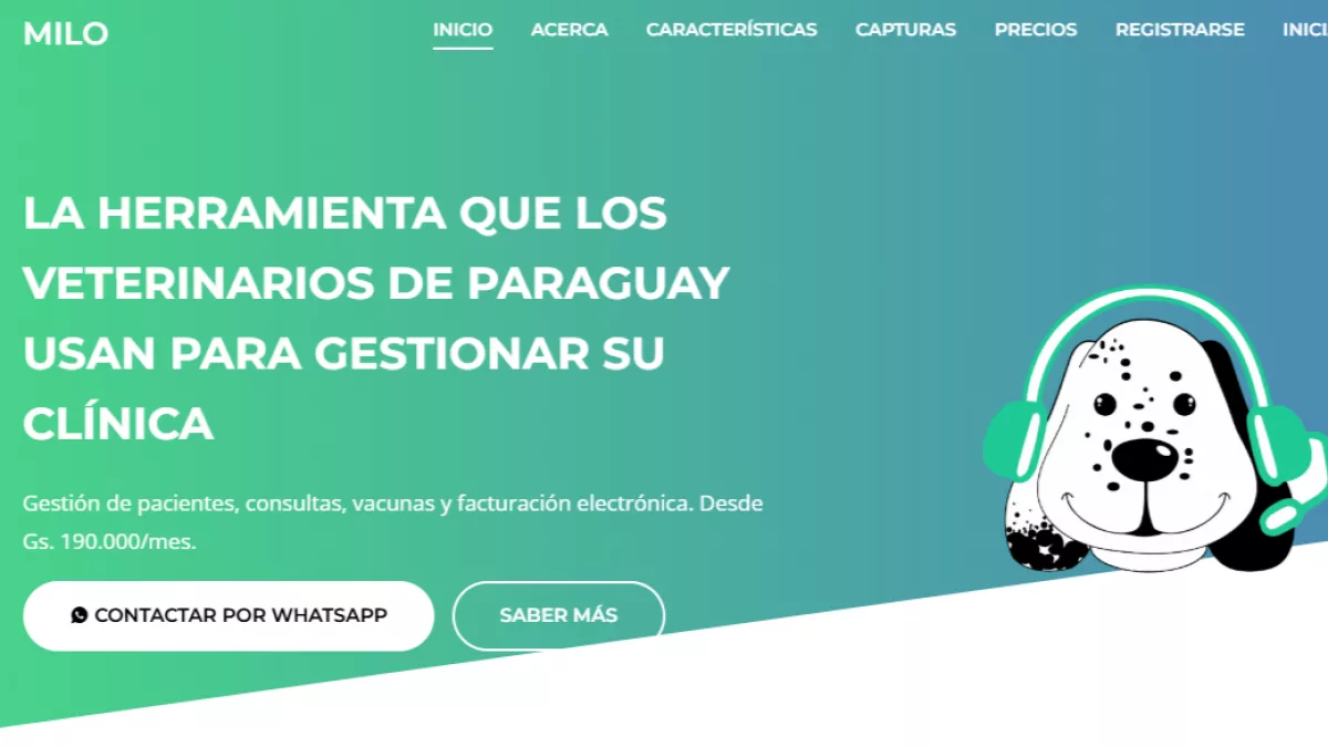 Así es Milo, la nueva plataforma paraguaya de gestión veterinaria (desde historiales clínicos hasta facturación)