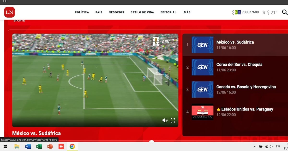 Seguí las transmisiones del Mundial 2026 por Nación Media