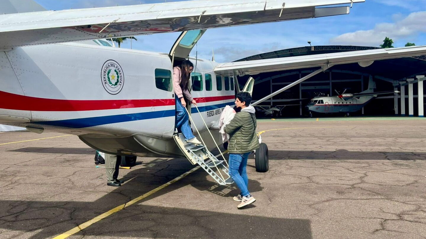 Bebé paraguaya trasplantada en Brasil regresa al país en operativo aeromédico internacional