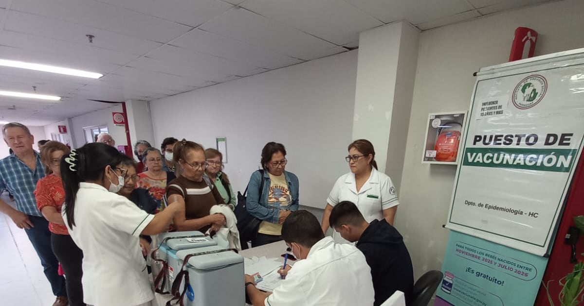 Hospital Central del IPS sigue inmunizando contra la influenza