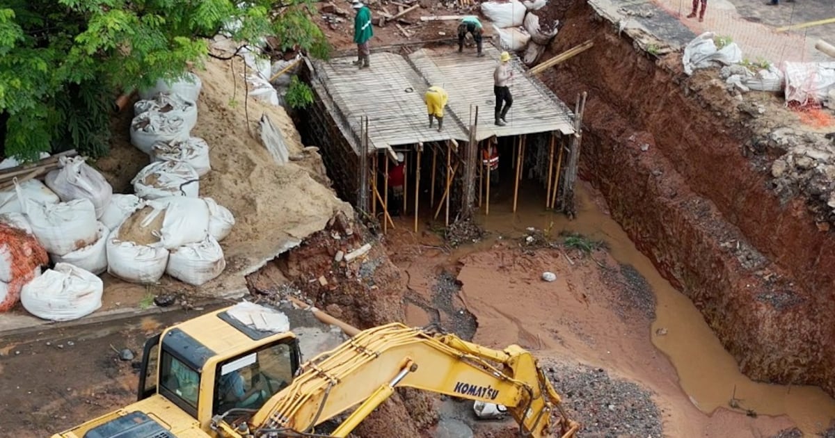 Avanza la obra de desagüe pluvial en Santo Domingo: solución estructural para tres barrios de Asunción