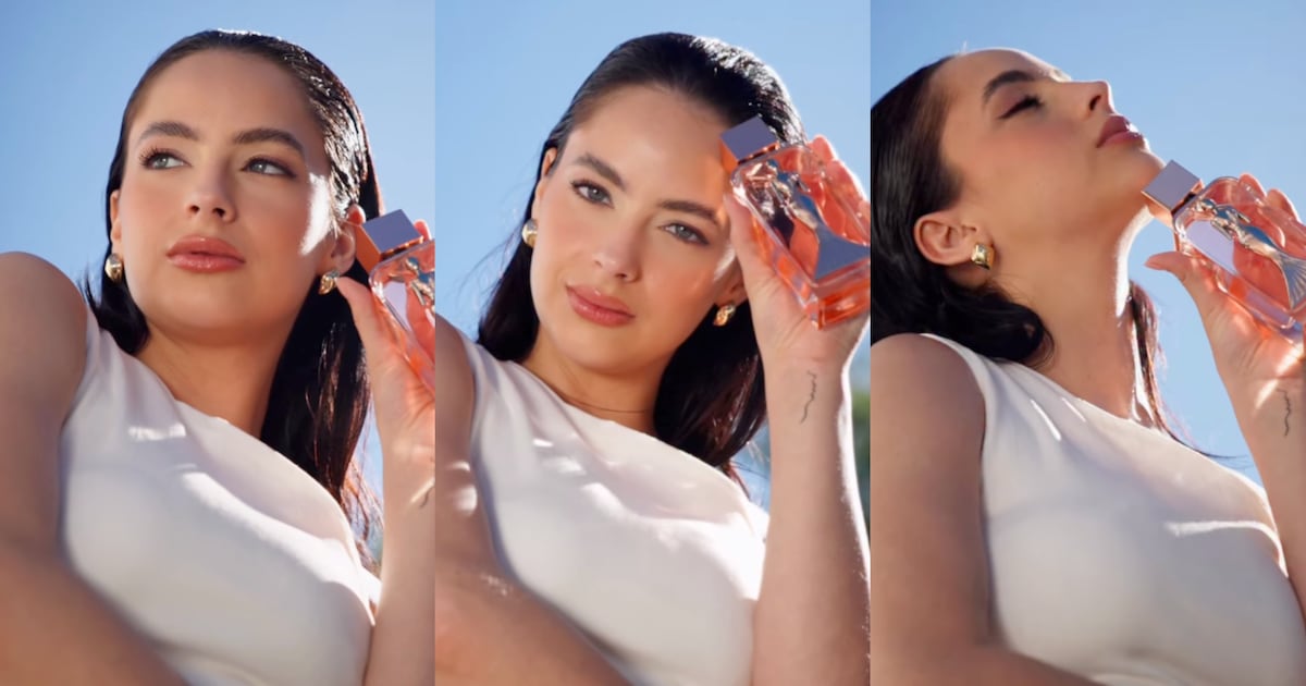 Naiel Aguilera, la “musa del mundial”, es la nueva imagen del perfume de Nadia Ferreira