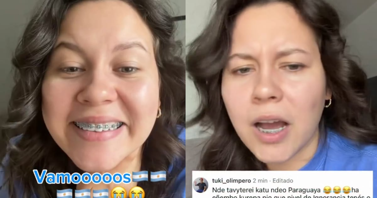 “No me hago la Argentina”: controversia con paraguaya que alentó a la Albiceleste