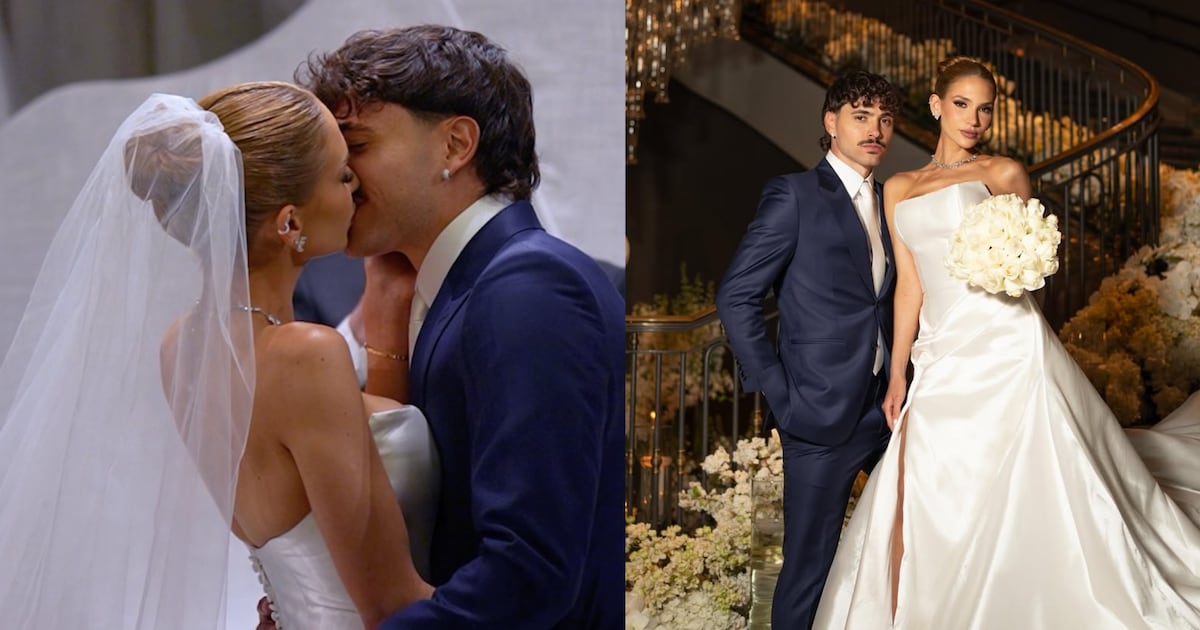¡Albirrojo reapareció tras la polémica por su look de boda!