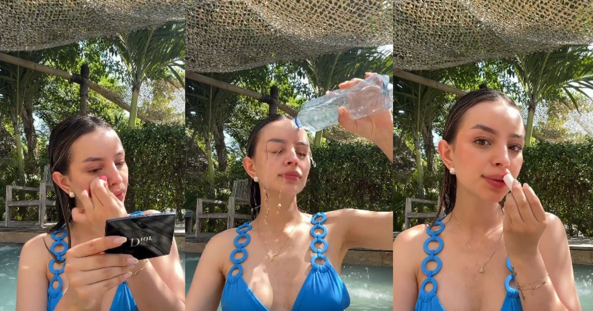 “¿Quién se maquilla en la piscina?”: criticaron a la esposa de Enciso tras tutorial