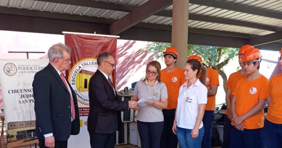 Donación de equipos judiciales impulsa la formación técnica de estudiantes en San Pedro