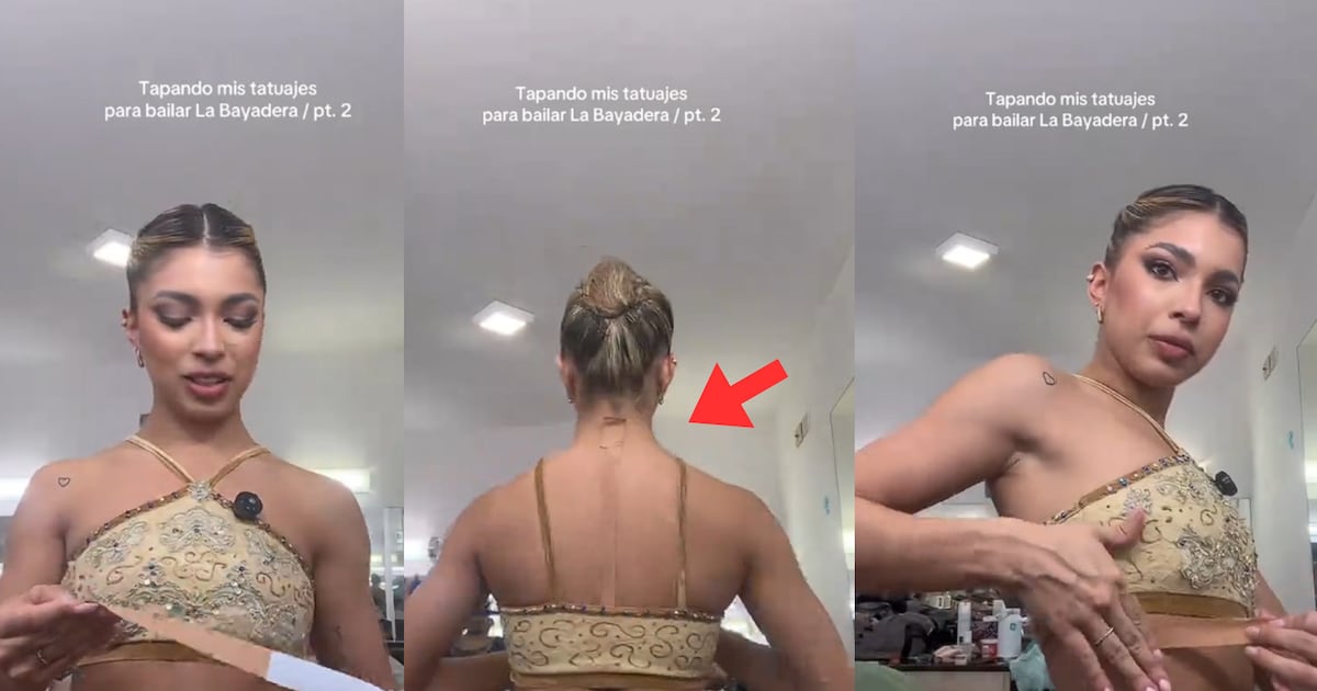 Viral: Bailarina de Asunción mostró cómo tapa sus 16 tatuajes para “La Bayadera”