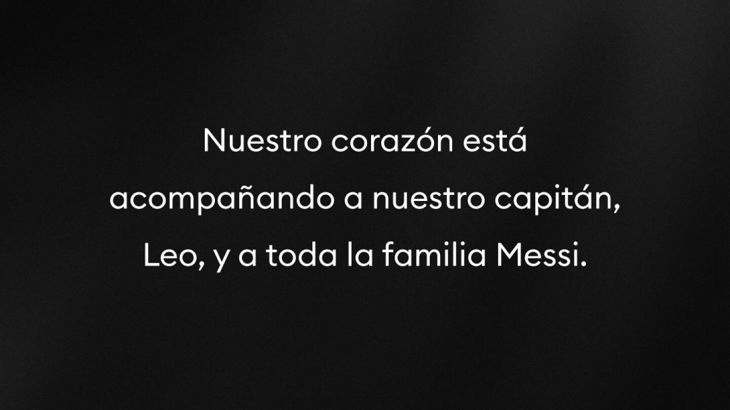 El Inter Miami apoya a Leo Messi tras el fallecimiento de su padre