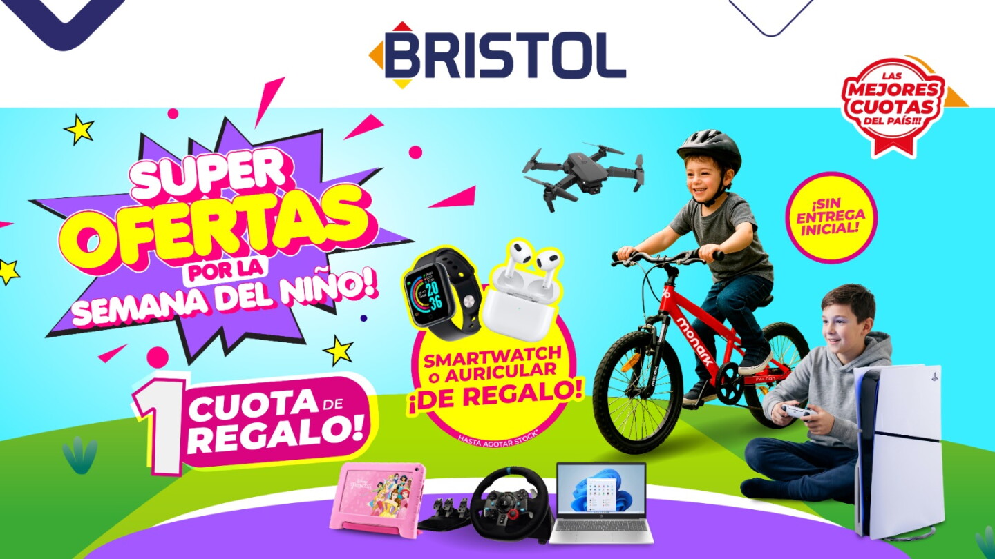 Bristol ofrece descuentos en productos y regalos para los más chicos