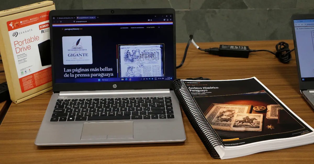 Proyecto educativo recupera con IA miles de archivos de historia paraguaya