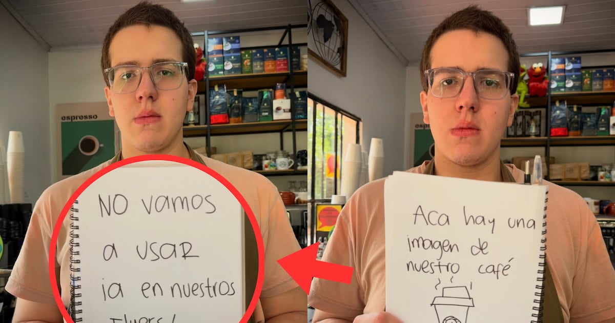 Inteligencia artesanal: cafetería paraguaya le dice “no” a flyers con IA