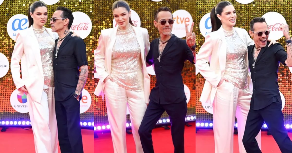 ¡De traje! Nadia Ferreira impuso moda sastrera en alfombra de Premios Juventud