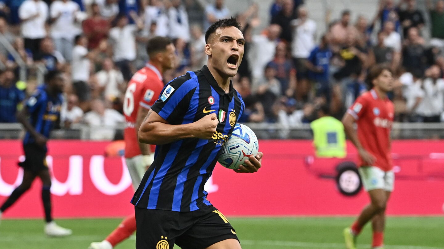 Lautaro Martínez define el clásico entre Inter y Napoli con gol en tiempo de descuento