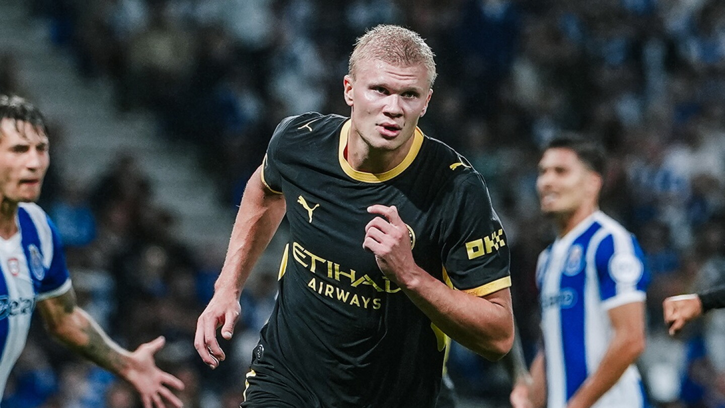 Manchester City arranca con el pie derecho con doblete de Haaland