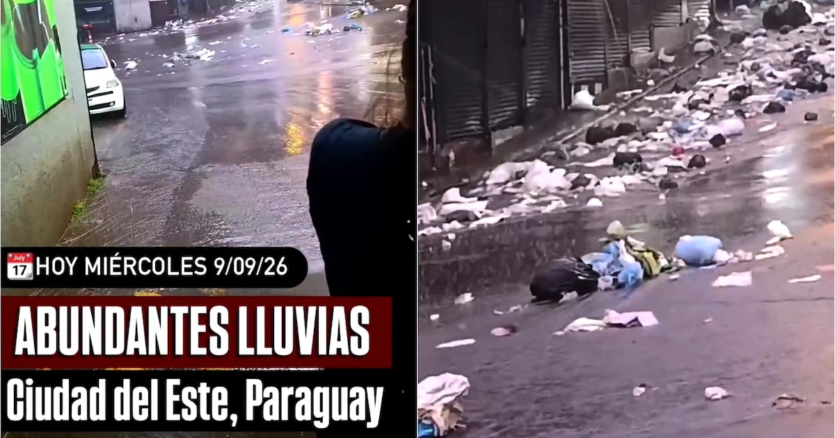 Ríos de basura: lluvia muestra una de las grandes deudas de “Yo Creo” en CDE