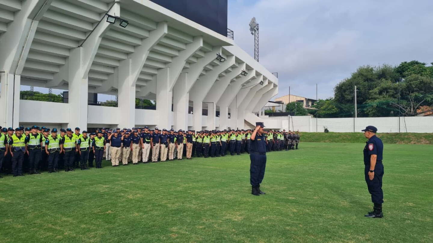 Estricto operativo de seguridad para el clásico Libertad-Olimpia