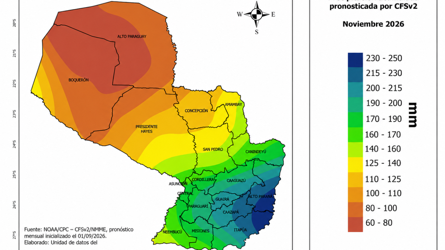 Mejores perspectivas de lluvias favorecerían la zafra 2026-2027