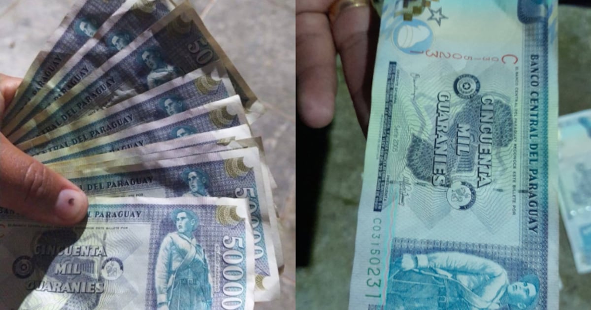 Encuentran billetes de G. 50.000 sin curso legal cerca de un local de votación en Canindeyú