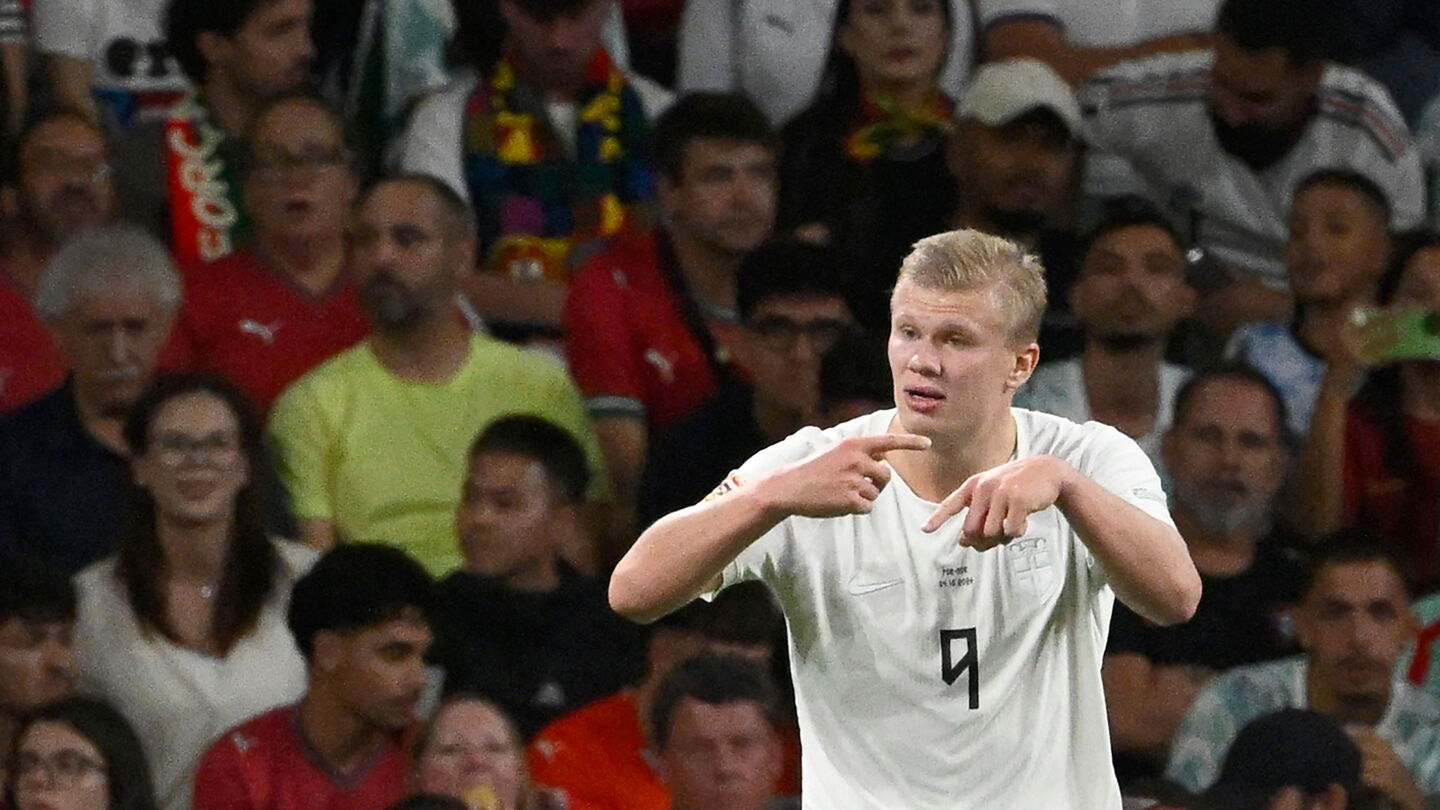 Haaland pidió el cambio por lesión y es duda con el City