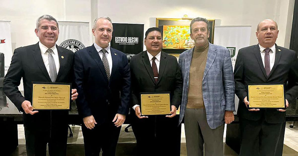 Diputados reciben reconocimiento por impulsar vínculos comerciales entre Paraguay e Italia