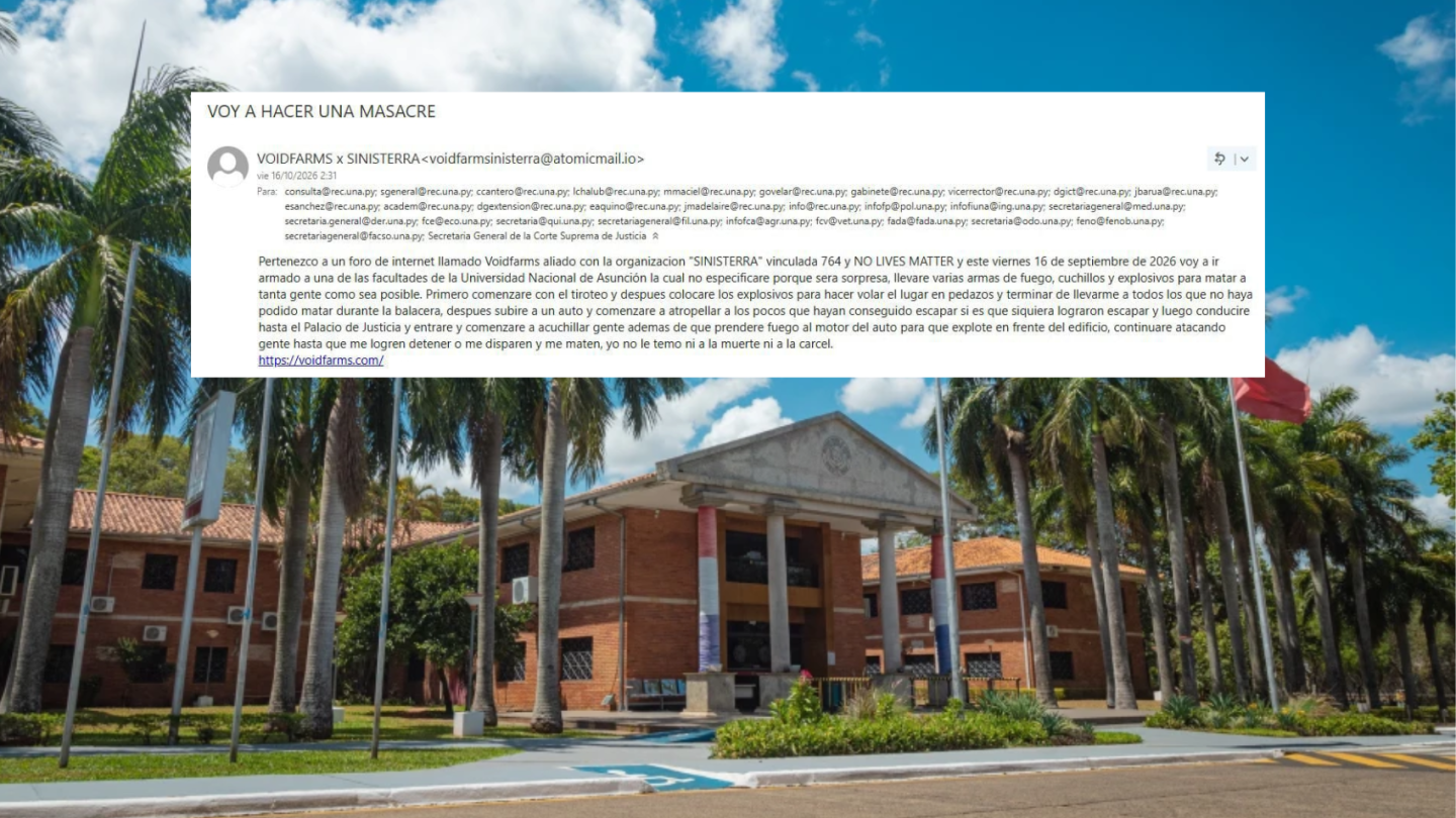 Evacúan facultades de la UNA tras alerta por amenaza de ataque armado
