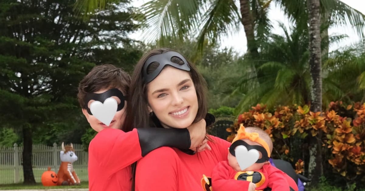 Nadia Ferreira comparte postal familiar inspirada en Los Increíbles con sus hijos Marquito y Myla