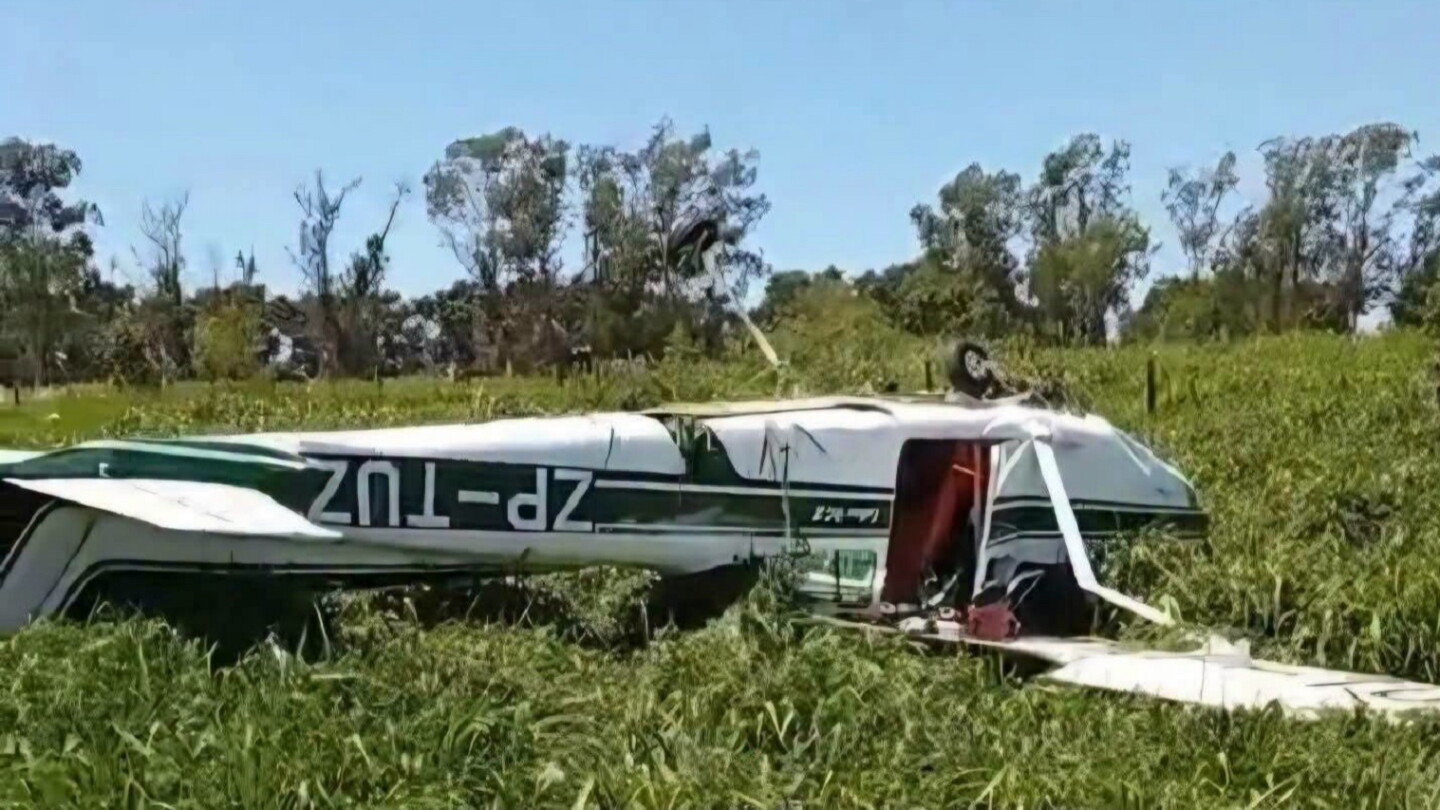 Avioneta se accidentó en una estancia de Yby Yaú